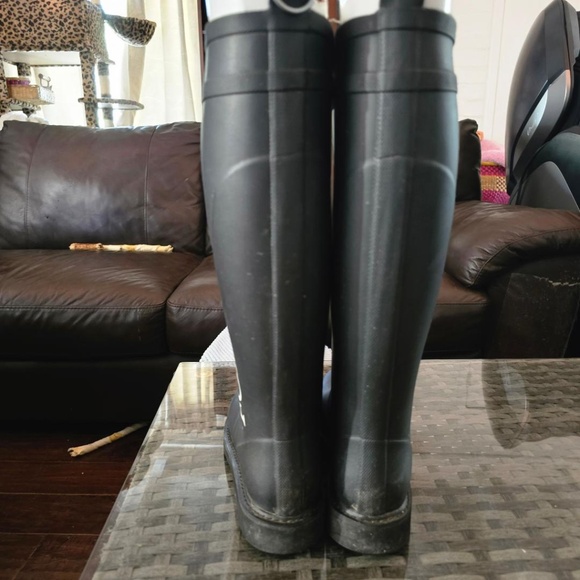 "Off White"  Tall " off white Wellington riding " boots - Picture 3 of 5